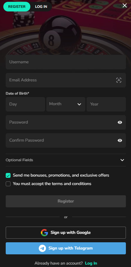 8black casino registration